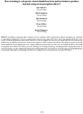 Cover page: Does learning to categorize visual stimuli based on motion features produce learned categorical perception effects?