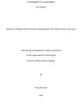 Cover page: Speech as Writing: Literary Dialect Orthography in the United States 1790-1930