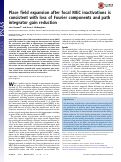 Cover page: Place field expansion after focal MEC inactivations is consistent with loss of Fourier components and path integrator gain reduction.