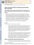 Cover page: Impact of Asha Intervention on Stigma Among Rural Indian Women With AIDS