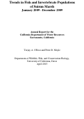 Cover page: Trends in fish and invertebrate populations of Suisun Marsh January 2009 - December 2009.