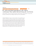 Cover page: Bi- and uniciliated ependymal cells define continuous floor-plate-derived tanycytic territories.