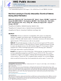 Cover page: Machine Learning to Classify Intracardiac Electrical Patterns During Atrial Fibrillation: Machine Learning of Atrial Fibrillation.