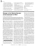 Cover page: Changes in the Velocity Structure of the Greenland Ice Sheet