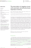 Cover page: The association of negative mood with automatic and effortful facial expression mimicry.