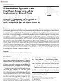 Cover page: A Standardized Approach to the Fugl-Meyer Assessment and Its Implications for Clinical Trials