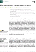 Cover page: Renal Manifestations of Chronic Hepatitis C: A Review.