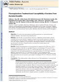 Cover page: Fluoroquinolone treatment and susceptibility of isolates from bacterial keratitis.