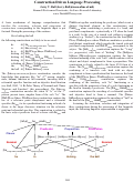 Cover page: Construction Driven Language Processing