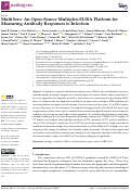 Cover page: MultiSero: An Open-Source Multiplex-ELISA Platform for Measuring Antibody Responses to Infection.