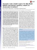 Cover page: Chromatin reader L(3)mbt requires the Myb–MuvB/DREAM transcriptional regulatory complex for chromosomal recruitment