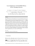 Cover page: Local Alignment of the BABAR Silicon Vertex Tracking Detector