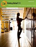 Cover page: Providing Inclusive Sex Education in Schools Will Address the Health Needs of LGBT Youth