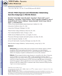 Cover page: Chronic PM2.5 exposure and inflammation: Determining sensitive subgroups in mid-life women