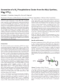 Cover page: Generation of a Ni3 Phosphinidene Cluster from the Ni(0) Synthon, Ni(η3‑CPh3)2