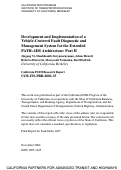 Cover page: Development and Implementation of a Vehicle-Centered Fault Diagnostic and Management System for the Extended PATH-AHS Architecture: Part II