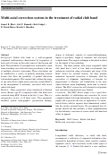 Cover page: Multi-axial correction system in the treatment of radial club hand