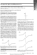 Cover page: The origin of the ‘spike’ in the EPR spectrum of C60−