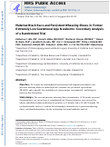 Cover page: Maternal Black Race and Persistent Wheezing Illness in Former Extremely Low Gestational Age Newborns: Secondary Analysis of a Randomized Trial