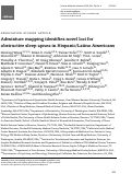 Cover page: Admixture mapping identifies novel loci for obstructive sleep apnea in Hispanic/Latino Americans