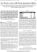 Cover page: Test Results of the LARP Nb3Sn Quadrupole HQ03a