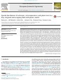 Cover page: Spatial distribution of soil water, soil temperature, and plant roots in a drip-irrigated intercropping field with plastic mulch