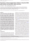 Cover page: Dynamics of the excised base release in thymine DNA glycosylase during DNA repair process