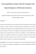 Cover page: Nonequilibrium Atomic Limit for Transport and Optical Response of Molecular Junctions