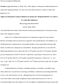 Cover page: Impacts of Marijuana Commercialization on Adolescents’ Marijuana Beliefs, Use, and Co-use With Other Substances