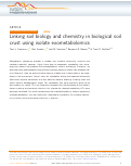 Cover page: Linking soil biology and chemistry in biological soil crust using isolate exometabolomics