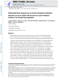 Cover page: Differential brain responses to alcohol‐related and natural rewards are associated with alcohol use and problems: Evidence for reward dysregulation