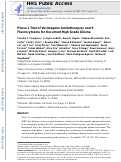 Cover page: Phase 1 trial of vocimagene amiretrorepvec and 5-fluorocytosine for recurrent high-grade glioma