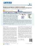 Cover page: Mechanistic Investigations of Ruthenium Catalyzed Dehydrogenative Thioester Synthesis and Thioester Hydrogenation.