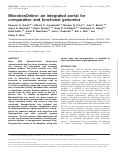 Cover page: MicrobesOnline: an integrated portal for comparative and functional genomics