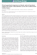Cover page: Desert grassland responses to climate and soil moisture suggest divergent vulnerabilities across the southwestern United States