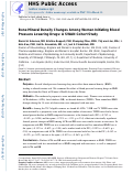 Cover page: Bone mineral density changes among women initiating blood pressure lowering drugs: a SWAN cohort study