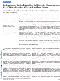 Cover page: Estimation of Retinal Ganglion Cell Loss in Glaucomatous Eyes With a Relative Afferent Pupillary DefectRetinal Ganglion Cell Loss Associated With an RAPD