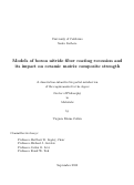 Cover page: Models of boron nitride fiber coating recession and its impact on ceramic matrix composite strength