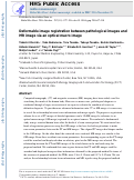 Cover page: Deformable image registration between pathological images and MR image via an optical macro image.