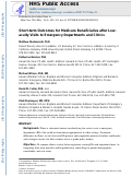 Cover page: Short-term Outcomes for Medicare Beneficiaries After Low-acuity Visits to Emergency Departments and Clinics