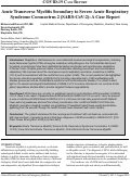 Cover page: Acute Transverse Myelitis Secondary to Severe Acute Respiratory Syndrome Coronavirus 2 (SARS-CoV-2): A Case Report