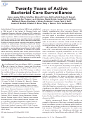 Cover page: Twenty Years of Active Bacterial Core Surveillance - Volume 21, Number 9—September 2015 - Emerging Infectious Diseases journal - CDC