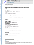 Cover page: Multiscale modeling meets machine learning: What can we learn?