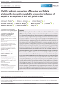 Cover page: Multi‐hypothesis comparison of Farquhar and Collatz photosynthesis models reveals the unexpected influence of empirical assumptions at leaf and global scales