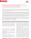 Cover page: Percutaneous Patent Ductus Arteriosus (PDA) Closure in Very Preterm Infants: Feasibility and Complications.