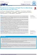 Cover page: Population Size Estimation of People Who Use Illicit Drugs and Alcohol in Iran (2015-2016).