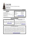 Cover page: IAOS Bulletin 43