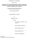 Cover page: Influence of the Summer Marine Layer on Maritime Chaparral and Implications for Conservation Policy in the California Coastal Zone