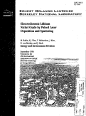 Cover page: Electrochromic Lithium Nickel Oxide