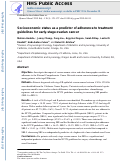 Cover page: Socioeconomic status as a predictor of adherence to treatment guidelines for early-stage ovarian cancer